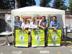 Alcuni dei candidati della lista civica Le Tre Torri