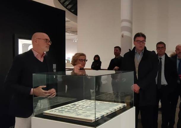 Giancarlo Giorgetti ha visitato la mostra di Andy Warhol