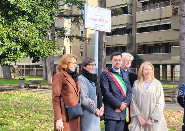 Legnano dedica al giornalista Giorgio D'Ilario i giardini tra via Gorizia e via Guerciotti