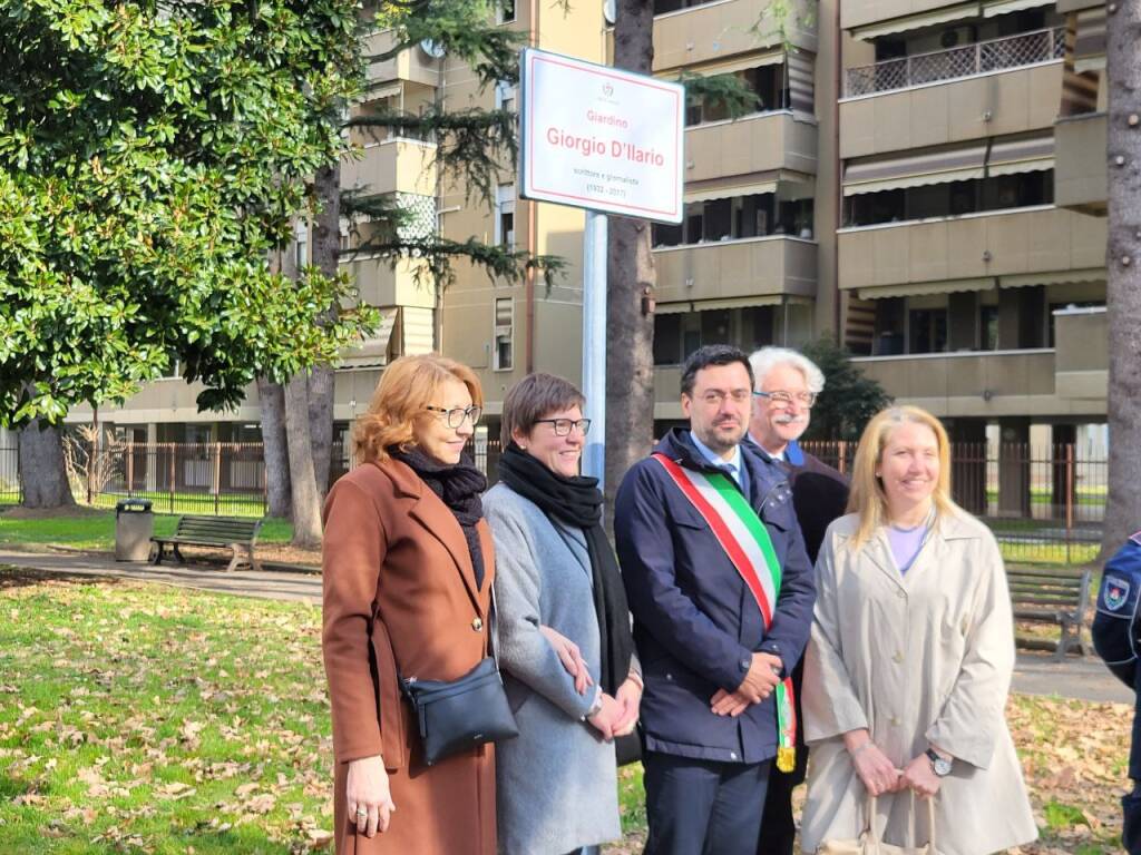Legnano dedica al giornalista Giorgio D'Ilario i giardini tra via Gorizia e via Guerciotti