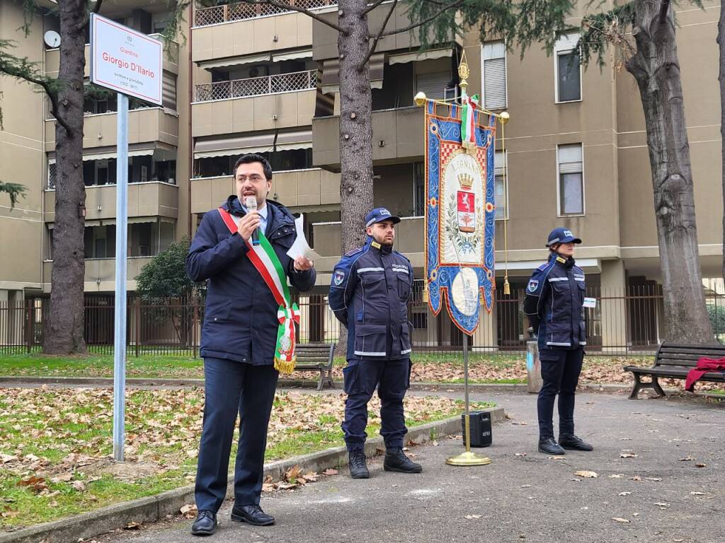 Legnano dedica al giornalista Giorgio D'Ilario i giardini tra via Gorizia e via Guerciotti
