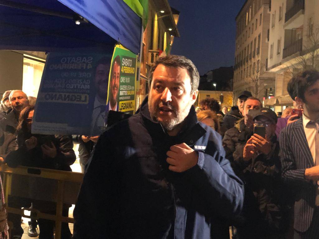 Salvini a Legnano per le elezioni regionali
