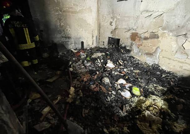 Vigili del fuoco- incendio a Boffalora